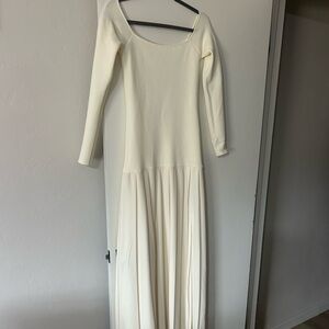 Meshki Cream Long Sleeve Maxi Dress